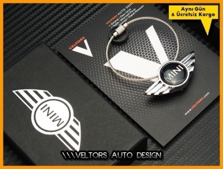 Mini Logo Amblem Özel Krom Mini Anahtarlık