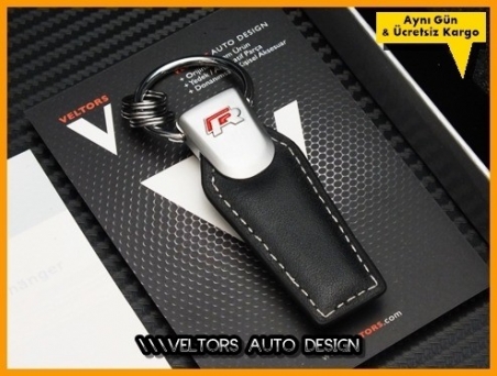 VW R Line R Logo Amblem Özel Deri Anahtarlık