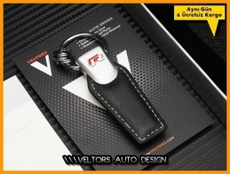 VW R Line R Logo Amblem Özel Deri Anahtarlık