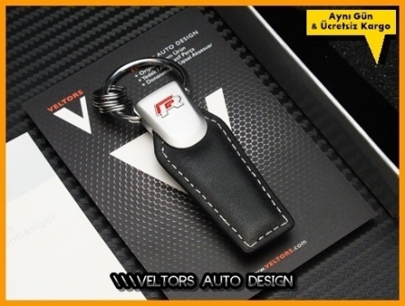 VW R Line R Logo Amblem Özel Deri Anahtarlık
