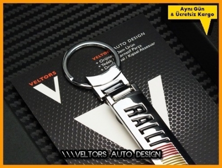 Mitsubishi Özel Krom Ralli Art Logo Amblem Anahtarlık