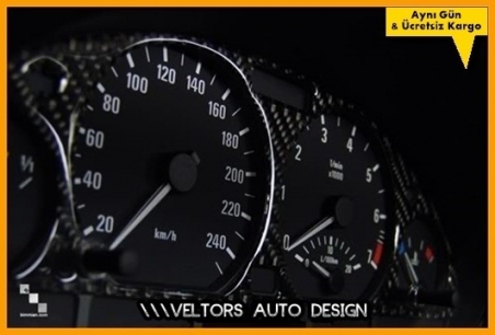 BMW E46 M Carbon Gösterge Kadran Halka Bezel Panel Çerçevesi