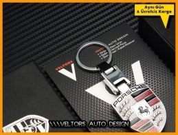 Porsche Logo Amblem Boxed Porsche Anahtarlık