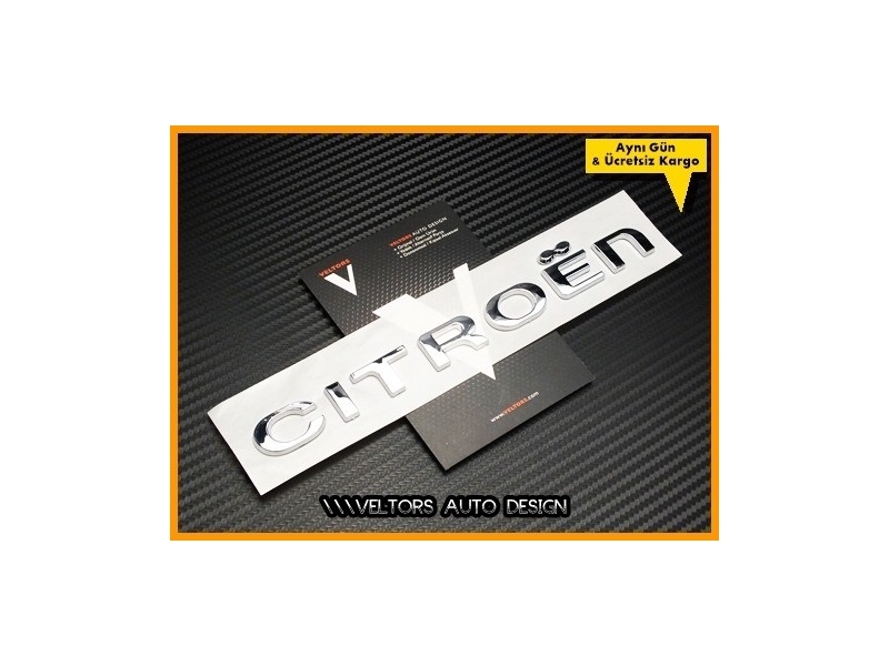 Citroen Bagaj Yazı Logo Amblem