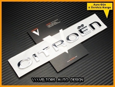 Citroen Bagaj Yazı Logo Amblem