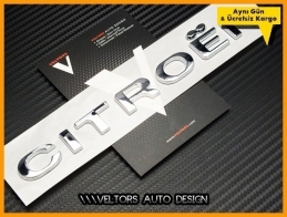 Citroen Bagaj Yazı Logo Amblem