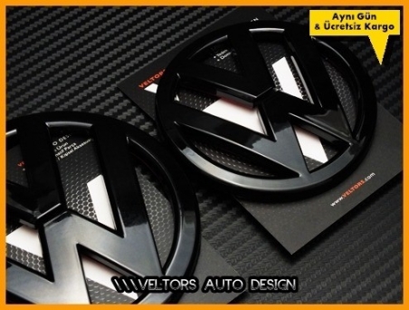 VW MK3 Scirocco Piano Black Scirocco Logo Amblem Seti