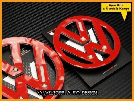 VW MK3 Scirocco Piano Black Scirocco Logo Amblem Seti