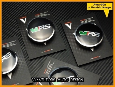 Skoda VRS Logo Amblem Jant Göbeği Göbek Kapak Seti