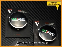 Skoda VRS Logo Amblem Jant Göbeği Göbek Kapak Seti