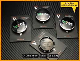 Skoda VRS Logo Amblem Jant Göbeği Göbek Kapak Seti