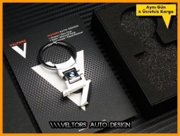 BMW 7 Serisi Logo Amblem Özel Krom 7 Anahtarlık