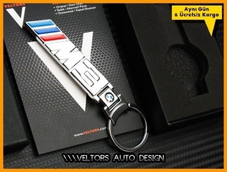 BMW 3 Serisi M Logo Amblem Özel Krom M3 Anahtarlık
