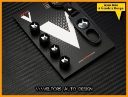 Citroen DS Logo Amblem Anahtarlık Sibop Kapak Seti
