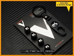 Citroen DS Logo Amblem Anahtarlık Sibop Kapak Seti