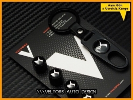 Citroen DS Logo Amblem Anahtarlık Sibop Kapak Seti