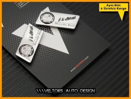 Mercedes AMG Koltuk Döşeme Logo Amblem Seti