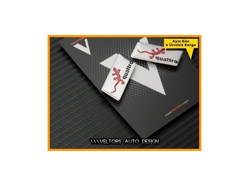 Audi Gecko Koltuk Döşeme Logo Amblem Seti