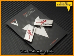 Audi Gecko Koltuk Döşeme Logo Amblem Seti