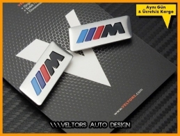 BMW M Koltuk Döşeme Logo Amblem Seti