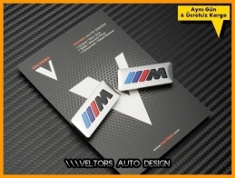 BMW M Koltuk Döşeme Logo Amblem Seti