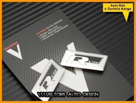VW R Line Koltuk Döşeme Logo Amblem Seti