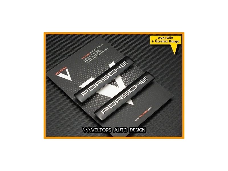 Porsche Koltuk Döşeme Logo Amblem Seti