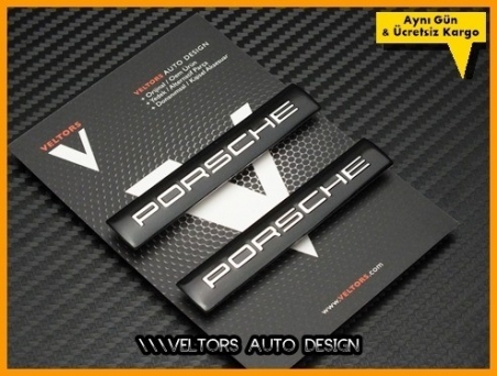 Porsche Koltuk Döşeme Logo Amblem Seti
