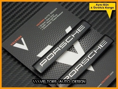 Porsche Koltuk Döşeme Logo Amblem Seti