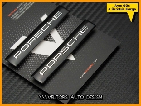 Porsche Koltuk Döşeme Logo Amblem Seti