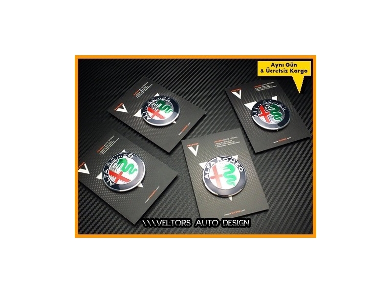 Alfa Romeo Jant Göbeği Göbek Kapak Logo Amblem Seti Alfa Romeo Jant Göbeği Göbek Kapak Logo Amblem Seti