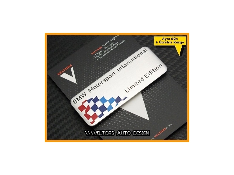 BMW Limited Edition Plaket Logo Amblem