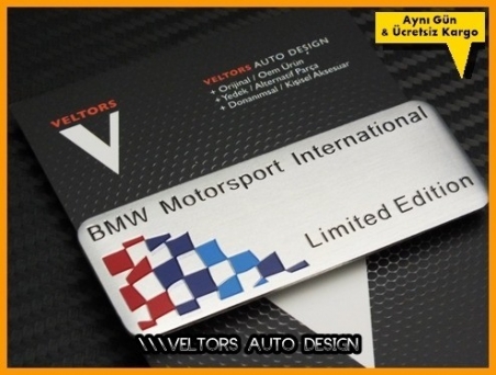 BMW Limited Edition Plaket Logo Amblem