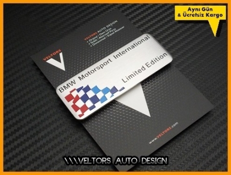 BMW Limited Edition Plaket Logo Amblem