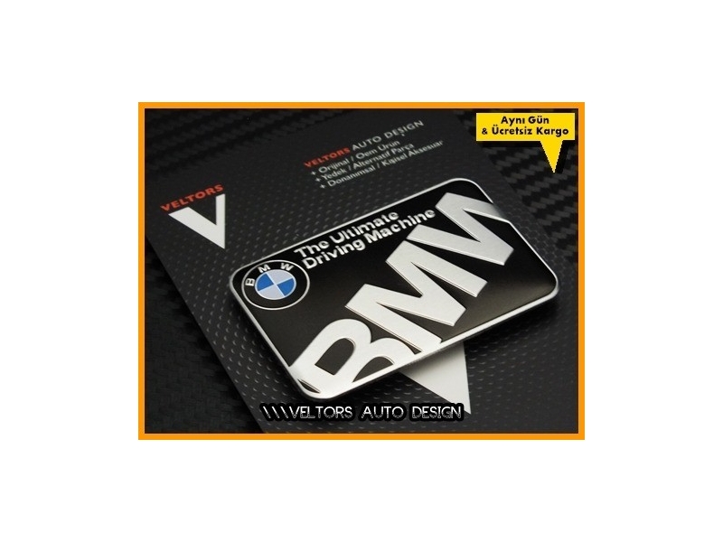 BMW Ultimate Machine Plaket Logo Amblem