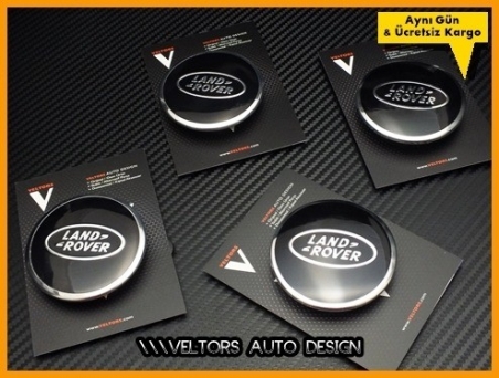 Land Rover Logo Amblem Logo Amblem Jant Göbek Kapak Seti