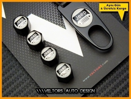 Jeep Logo Amblem Anahtarlık Sibop Kapak Seti