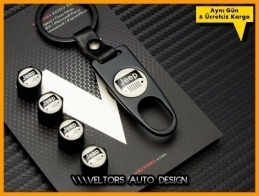 Jeep Logo Amblem Anahtarlık Sibop Kapak Seti