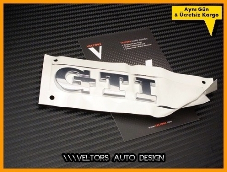 VW GTI Araç Bagaj Yazı Logo Amblem
