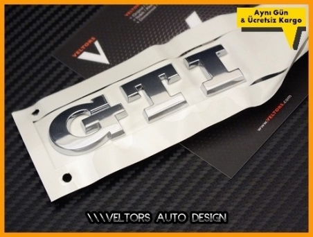 VW GTI Araç Bagaj Yazı Logo Amblem