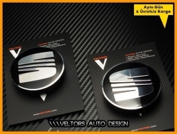 Seat Logo Amblem Jant Göbeği Göbek Kapak Seti