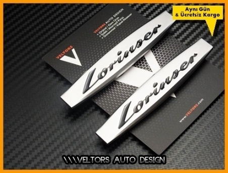 Mercedes Lorinser Yan Logo Amblem Seti