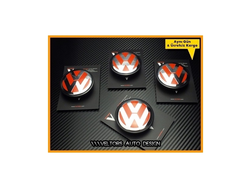 VW Logo Amblem Jant Göbeği Göbek Kapak Seti