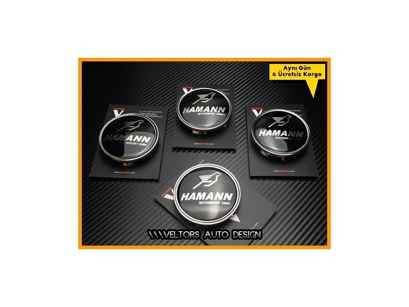 BMW Hamann Logo Amblem Jant Göbeği Göbek Kapak Seti BMW Hamann Logo Amblem Jant Göbeği Göbek Kapak Seti