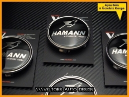 BMW Hamann Logo Amblem Jant Göbeği Göbek Kapak Seti BMW Hamann Logo Amblem Jant Göbeği Göbek Kapak Seti