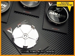 BMW Hamann Logo Amblem Jant Göbeği Göbek Kapak Seti BMW Hamann Logo Amblem Jant Göbeği Göbek Kapak Seti