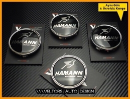 BMW Hamann Logo Amblem Jant Göbeği Göbek Kapak Seti BMW Hamann Logo Amblem Jant Göbeği Göbek Kapak Seti