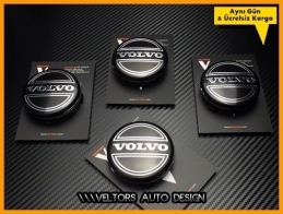 Volvo Logo Amblem Orjinal Jant Göbeği Göbek Kapak Seti