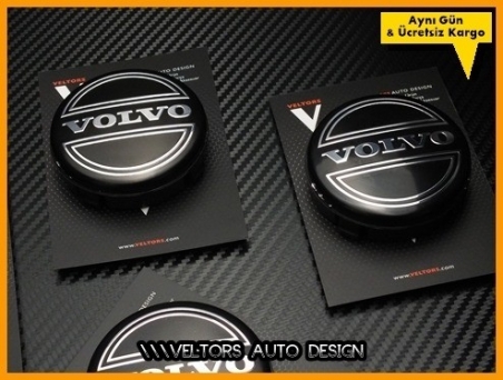 Volvo Logo Amblem Orjinal Jant Göbeği Göbek Kapak Seti