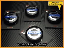Volvo Logo Amblem Jant Göbeği Göbek Kapak Seti